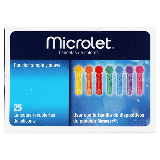 Microlet Ascencia Lancetas Con 25 - WeCare Pharma