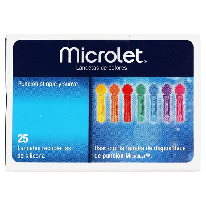 Microlet Ascencia Lancetas Con 25 - WeCare Pharma