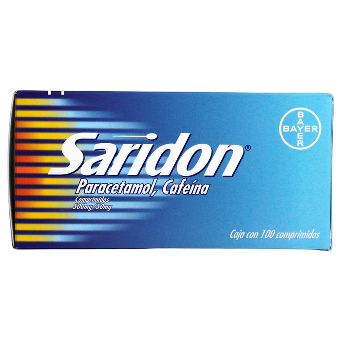 Saridon 500Mg/50Mg Con 100 Comprimidos (Paracetamol/Cafeina) 1 - 7501008409534