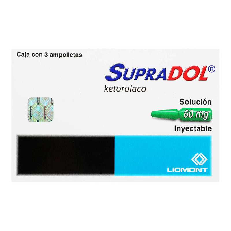 Supradol 60Mg Con 3 Ampulas (Ketorolaco) - WeCare Pharma
