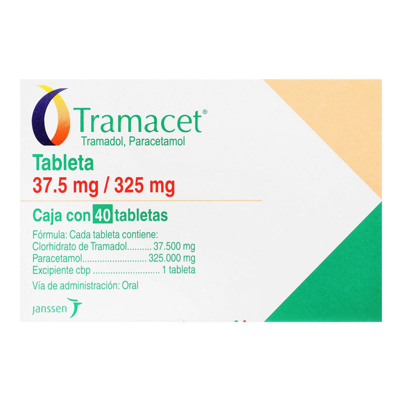 Tramacet 37.5Mg/325Mg Con 40 Tabletas (Tramadol/Paracetamol) - WeCare Pharma