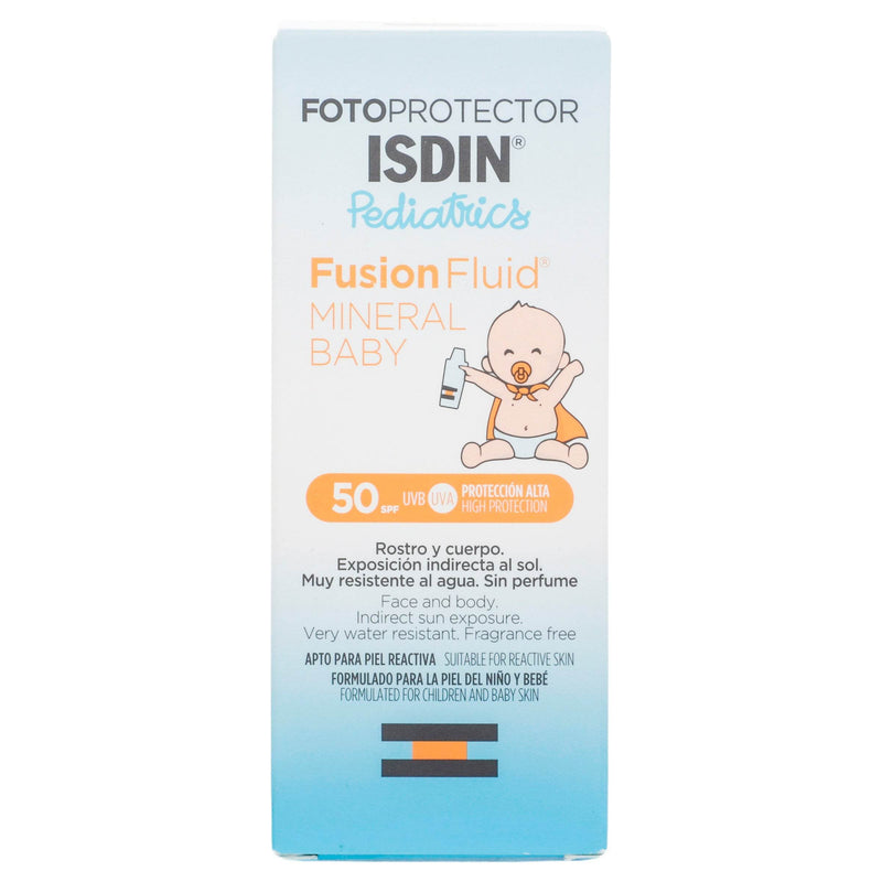 Isdin Pediatrics Fotoprotector Fusion Fluid Mineral Baby Fps50 50Ml - WeCare Pharma