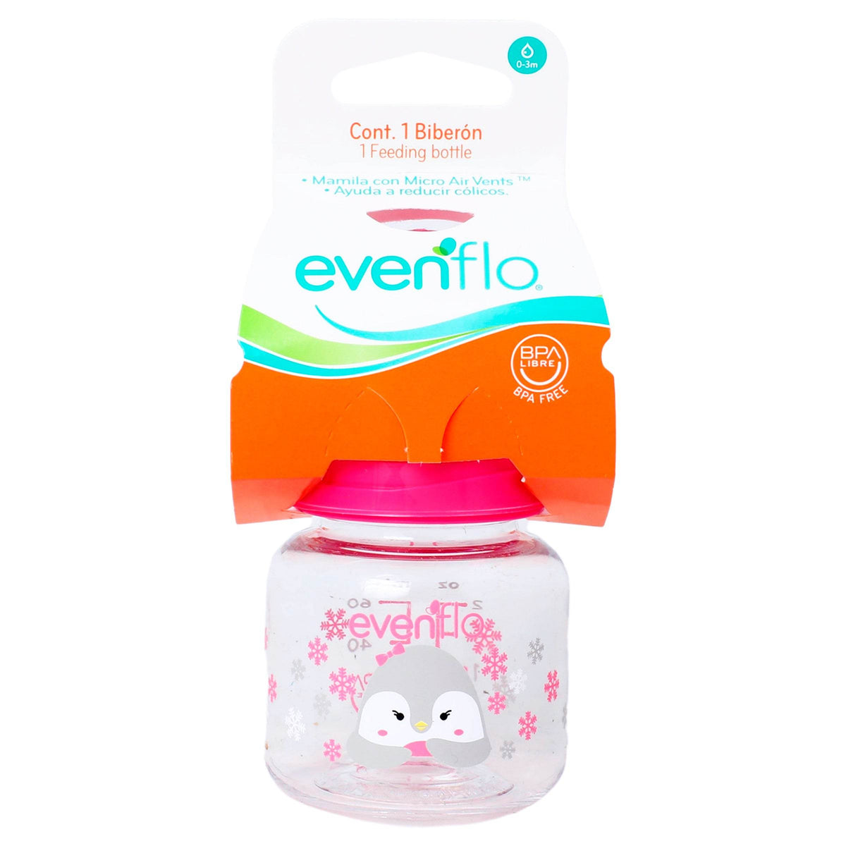 Evenflo 2oz Zoo Baby Bottle Slow Flow