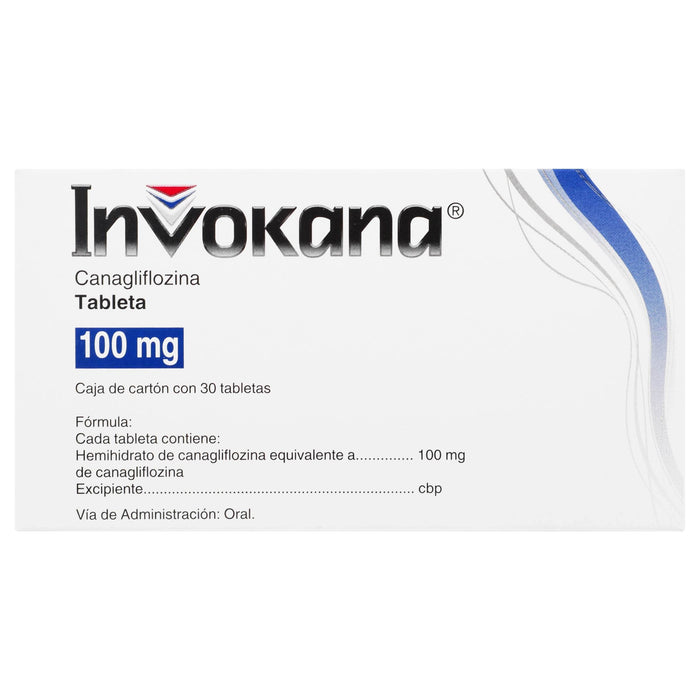 Invokana 100Mg Con 30 Tabletas (Canagliflozina) - WeCare Pharma