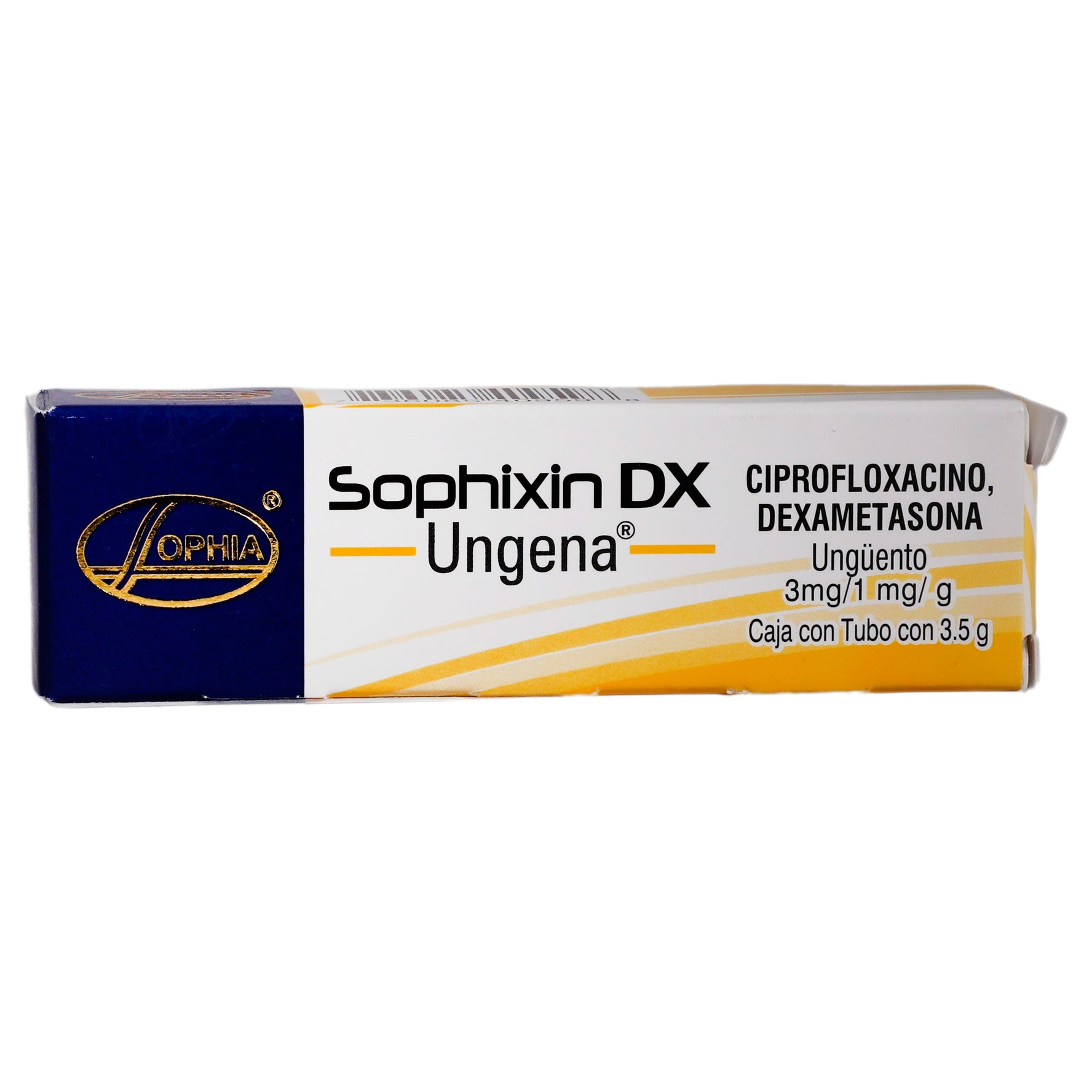 Sophixin Dx Ungena Ung 3Mg/1Mg/G 3.5G (Ciprofloxacino/Dexametasona) 1 - 736085409598