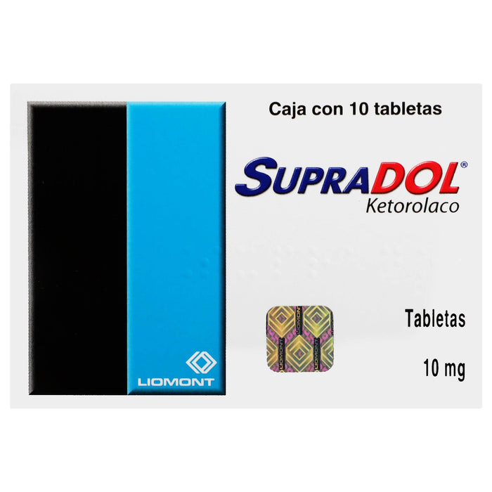 Supradol 10Mg Con 10 Tabletas (Ketorolaco) - WeCare Pharma