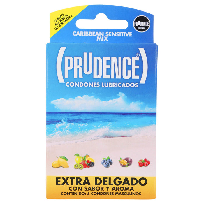 Condón Prudence Caribean Mix Con 5 - WeCare Pharma