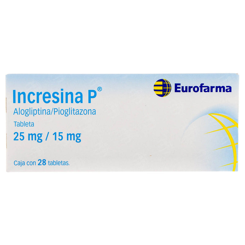 Incresina P (Alogliptina/Pioglitazona) 25Mg/15Mg Tabletas Con 28 - WeCare Pharma