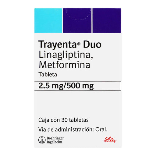 Trayenta Duo 2.5Mg/500Mg Con 30 Tabletas (Linagliptina/Metformina) - WeCare Pharma