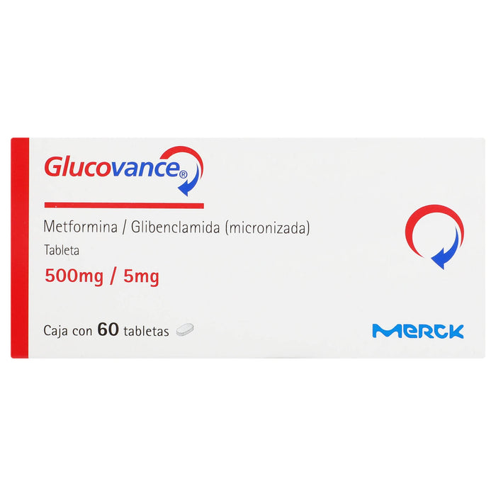 Glucovance 500Mg/5Mg Con 60 Tabletas (Metformina/Glibenclamida ...