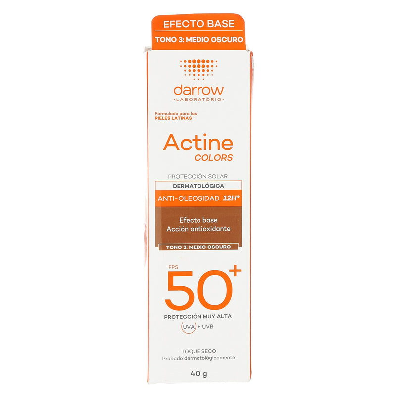 Darrow Actine Colors Fps50 Tono 3 Medio Oscuro 40G - WeCare Pharma