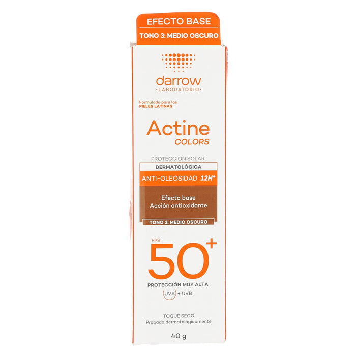 Darrow Actine Colors Fps50 Tono 3 Medio Oscuro 40G - WeCare Pharma