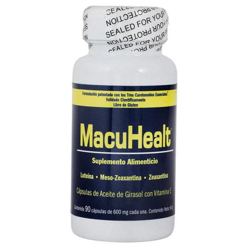Macuhealt 600Mg Con 90 Capsulas (Luteina/Meso-Zeaxantina/Zeaxantina) - WeCare Pharma