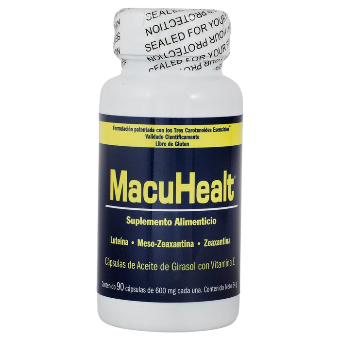 Macuhealt 600Mg Con 90 Capsulas (Luteina/Meso-Zeaxantina/Zeaxantina) - WeCare Pharma