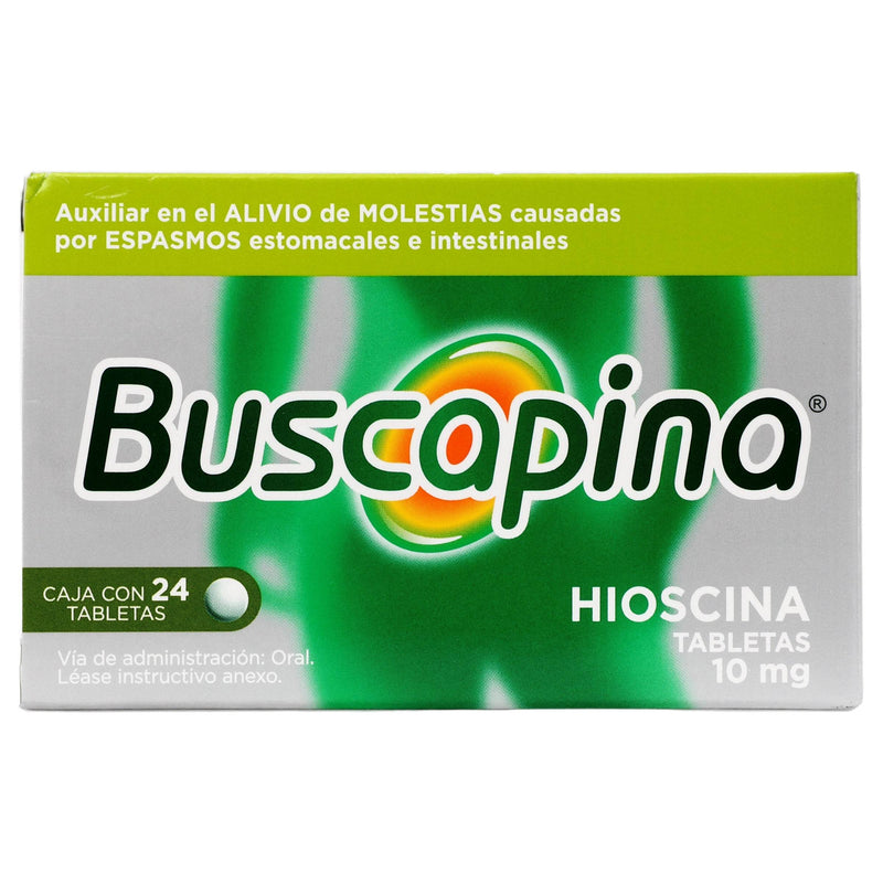 Buscapina 10Mg Con 24 Tabletas (Hioscina) - WeCare Pharma