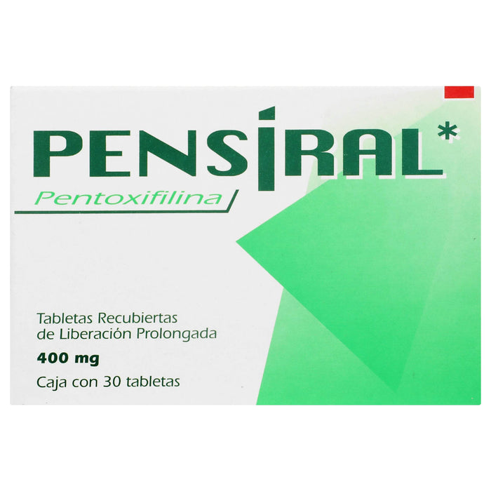 Pensiral 400 Mg Con 30 Tabletas (Pentoxifilina) - WeCare Pharma