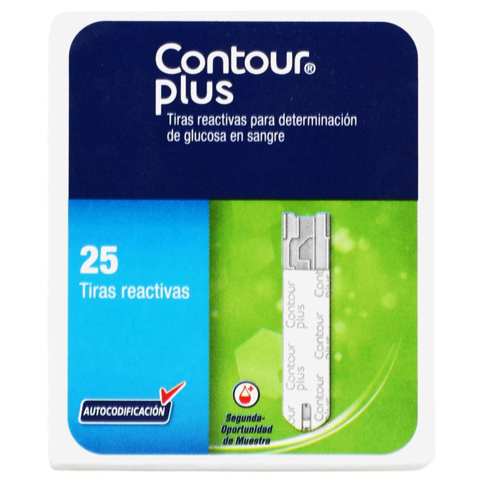 Contour Plus Tiras Reactivas Con 25 - WeCare Pharma