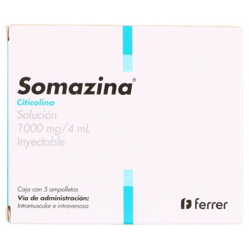 Somazina 1000Mg/4Ml Con 5 Ampulas (Citicolina) - WeCare Pharma