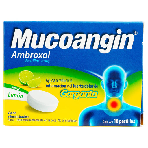 Mucoangin Pastilla 20Mg Con 18 Limon (Ambroxol) - WeCare Pharma