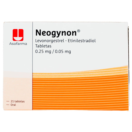 Neogynon (Levonorgestrel/Etinelestradiol) Tabletas 0.25/0.05Mg Con 21 - WeCare Pharma