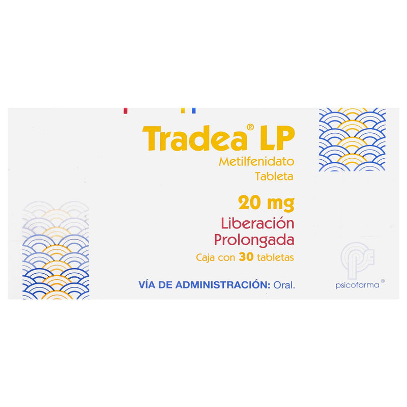Tradea Lp (Metilfenidato) Tabletas 20Mg Con 30 - WeCare Pharma