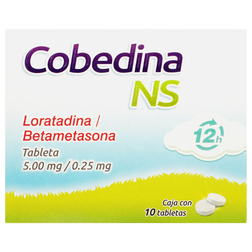 Cobedina Ns 5Mg/0.25Mg Con 10 Tabletas (Loratadina/Betametasona) - WeCare Pharma