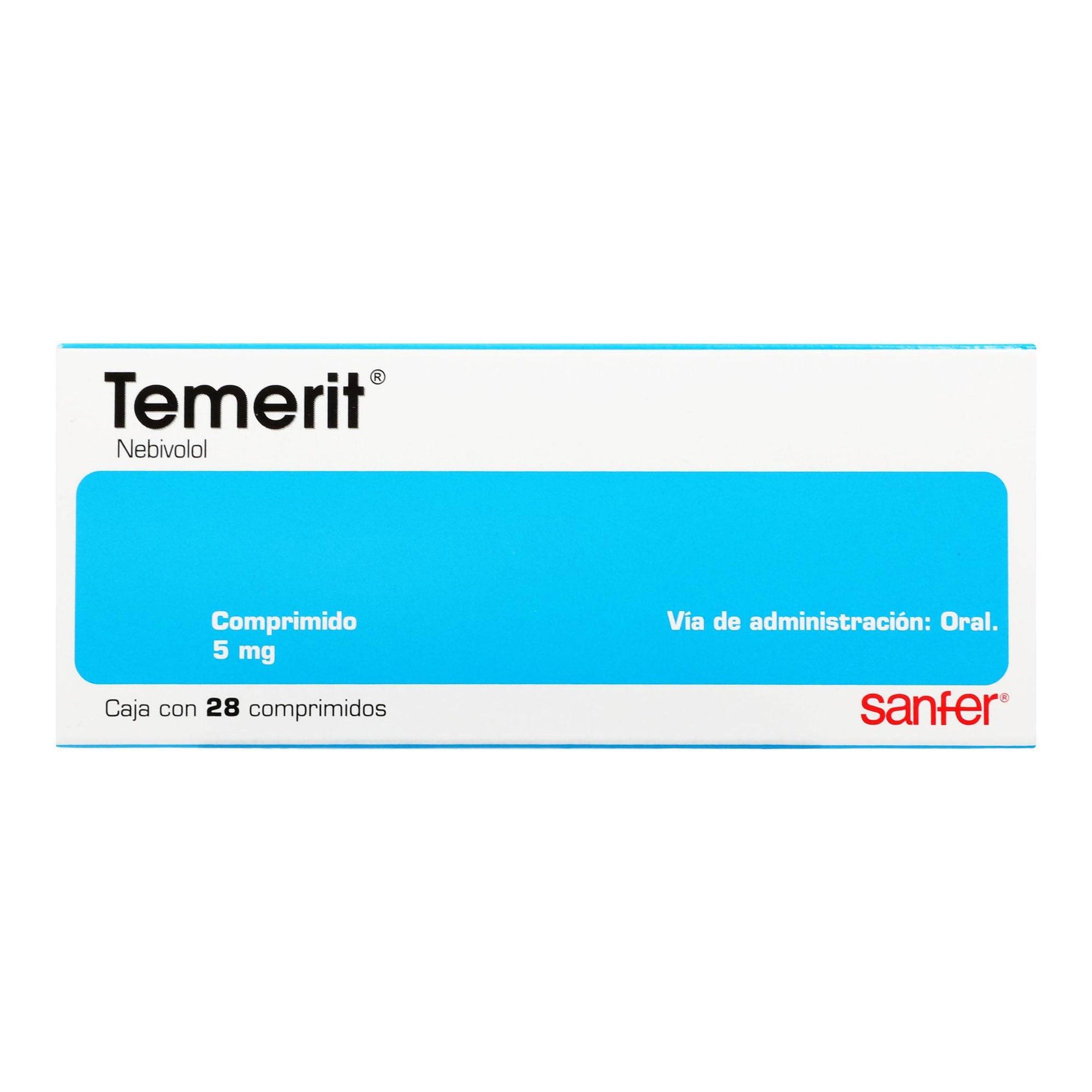 Temerit 5Mg Con 28 Tabletas (Nebivolol) — WeCare Pharma