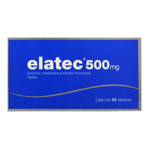 Elatec 500Mg Con 60 Tabletas (Diosmina/Hesperidina) 1 - 3594456400653