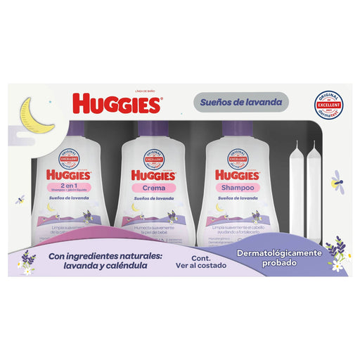 Kit Huggies Lavanda Viaje Con 5Pz - WeCare Pharma
