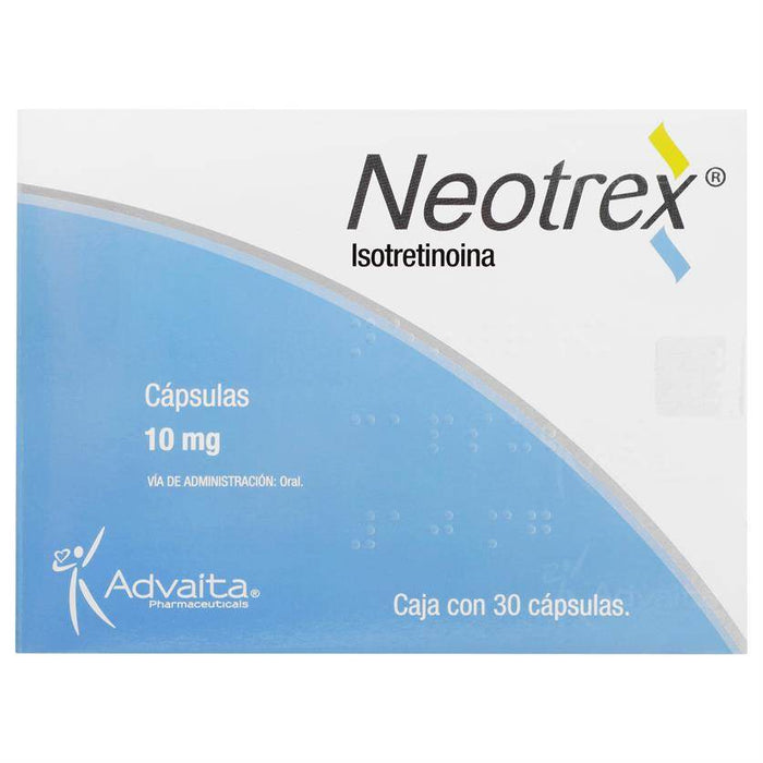 Neotrex (Isotretinoina) Capsulas 10Mg Con 30 - WeCare Pharma