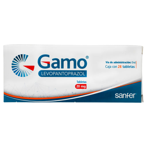 Gamo 20Mg Con 28 Tabletas (Levopantoprazol) 1 - 7501070602154