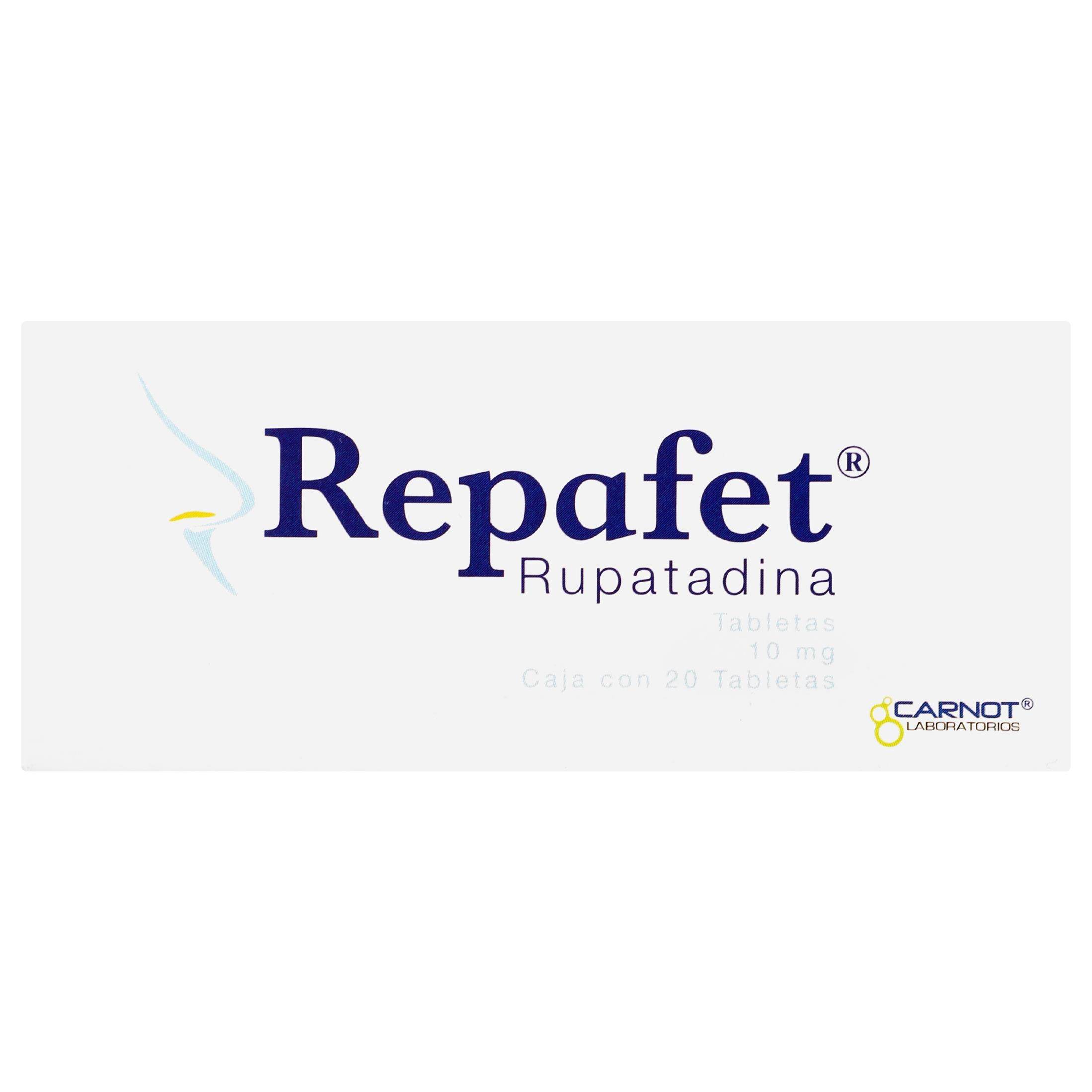 Repafet 10Mg Con 20 Tabletas (Rupatadina) — WeCare Pharma