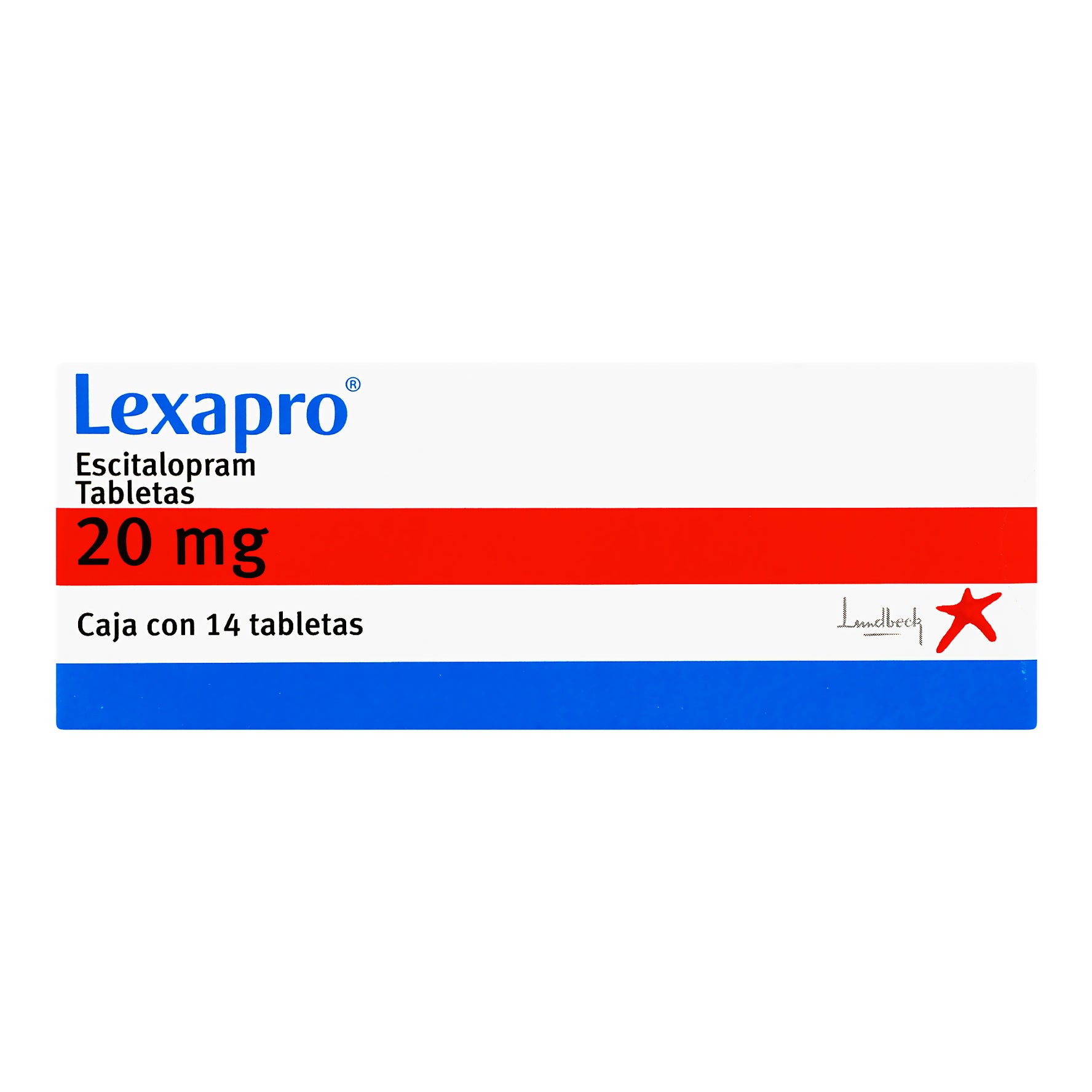 Lexapro 20Mg Con 14 Tabletas (Escitalopram) 1 - 7503003746287