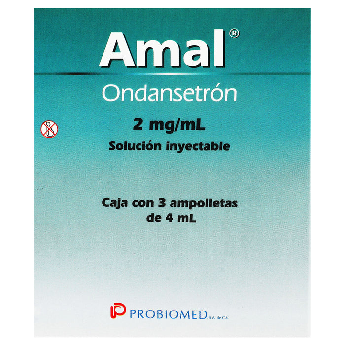 Amal 2Mg 4Ml Con 3 Ampulas (Ondansetron) 1 - 7503000645491