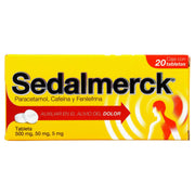 Sedalmerck 500Mg/50Mg/5Mg Con 20 Tabletas (Paracetamol/Cafeina/Fenilefrina) - WeCare Pharma