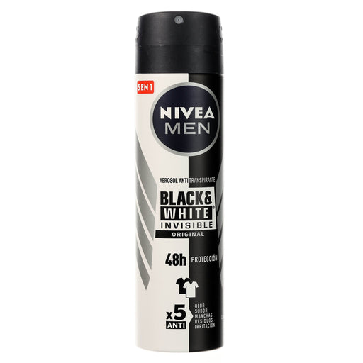 Nivea Men Black & White Aerosol 150Ml - WeCare Pharma