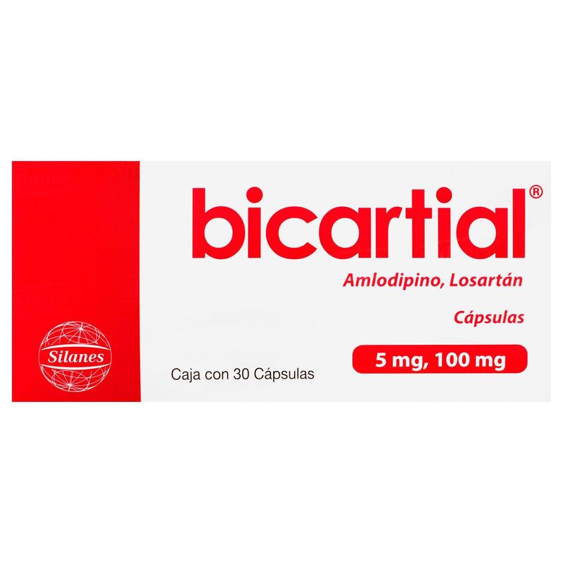 Bicartial 5Mg/100Mg Con 30 Capsulas (Amlodipino/Losartan) - WeCare Pharma