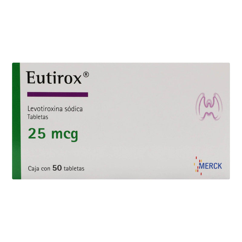 Eutirox 25Mcg Con 50 Tabletas (Levotiroxina Sodica) - WeCare Pharma