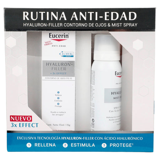 Eucerin Kit Anti-Edad Ojos Hyaluron Filler Crema Dia+Mini Mist 50Ml 1 - 7501054555001