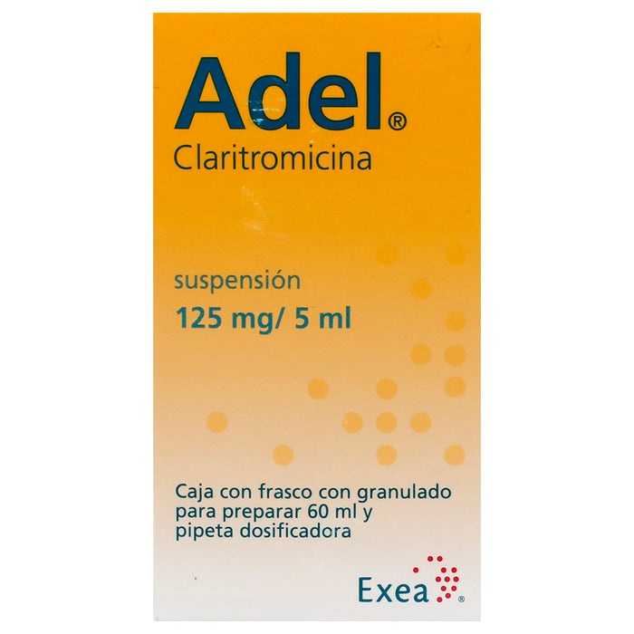 Adel Suspensión 150Mg/5Ml Frasco 60Ml (Claritromicina) 1 - 7501314701940