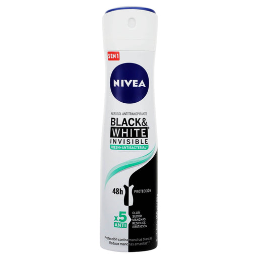 Desodorante Nivea Black Y White Invisible 48H Spray 150Ml - WeCare Pharma