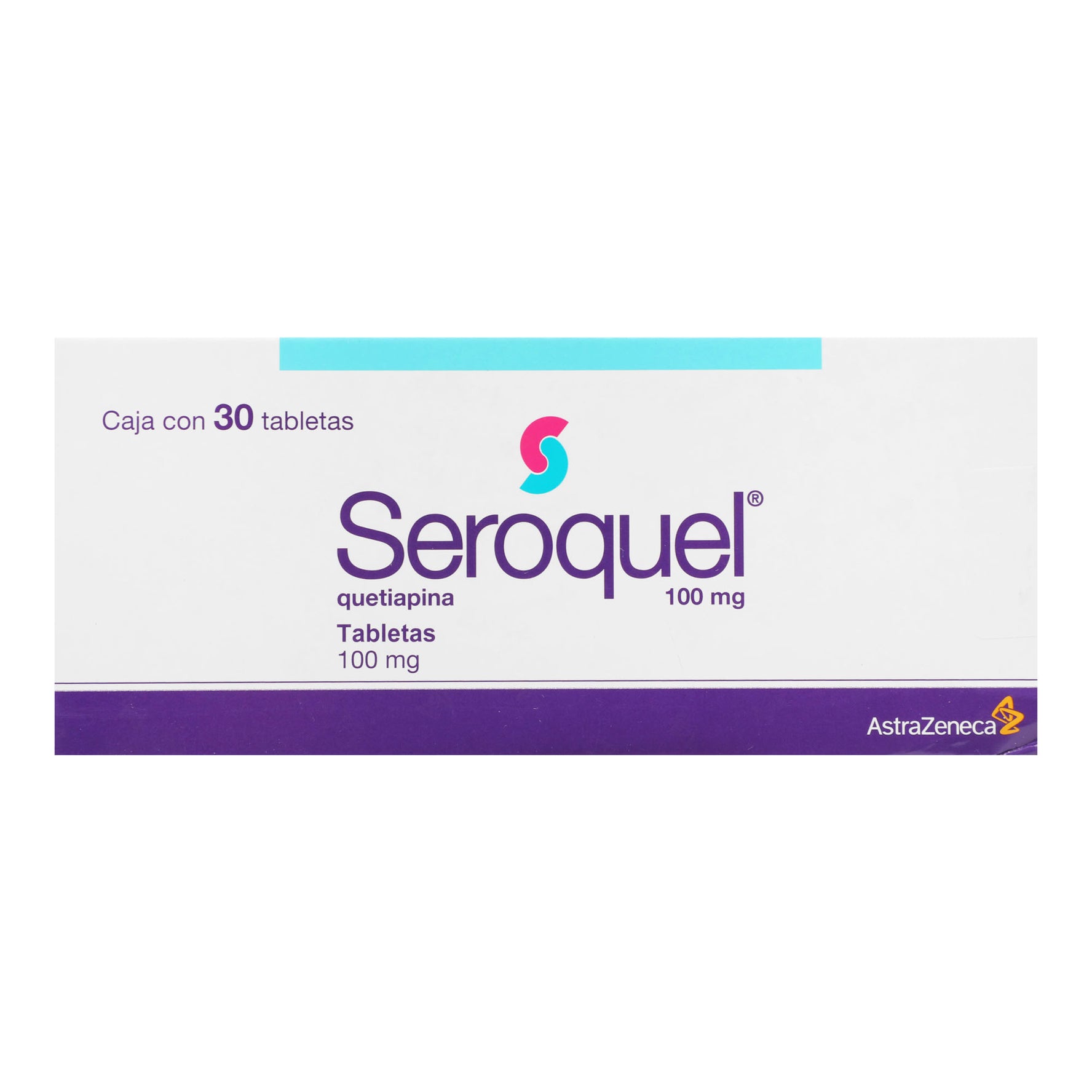 Seroquel 100Mg Con 30 Tabletas (Quetiapina) 1 - 7501324403612