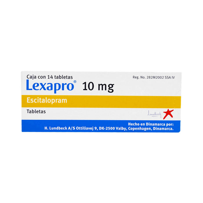 Lexapro 10Mg Con 14 Tabletas (Escitalopram) - WeCare Pharma