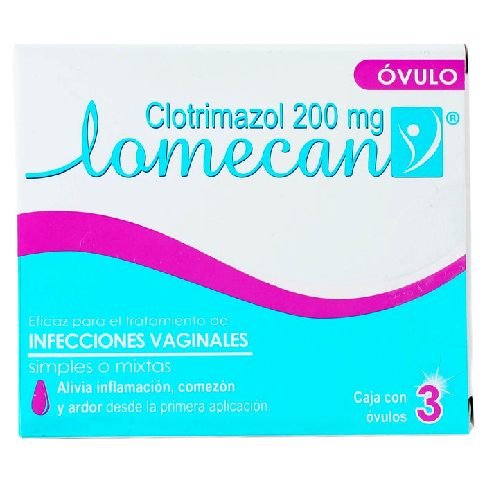 Lomecan Ovulos 200Mg Con 3 (Clotrimazol) - WeCare Pharma