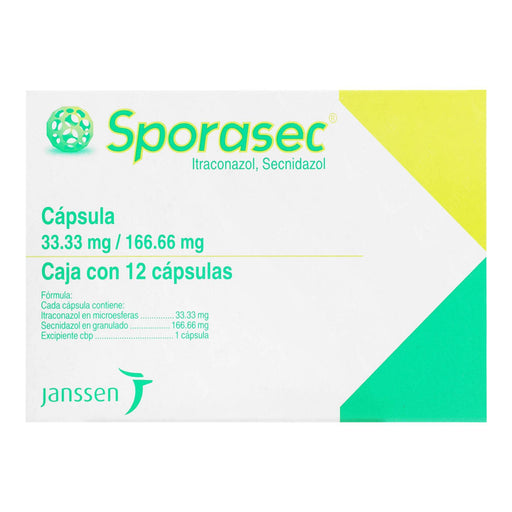 Sporasec 33.3Mg/166.6Mg Con 12 Capsulas (Itraconazol/Secnidazol) - WeCare Pharma