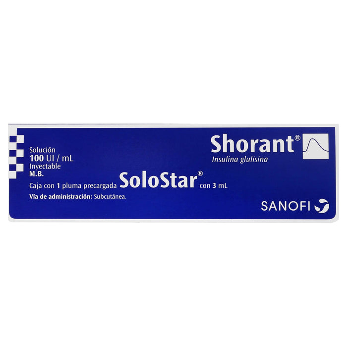 Shorant Solostar Pluma 100Unid/Ml 3Ml (Insulina Glulisina) - WeCare Pharma