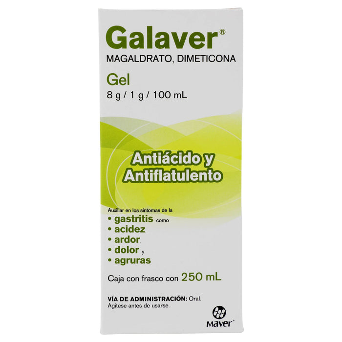 Galaver Gel 250Ml Con 1 (Magaldrato/Dimeticona) - WeCare Pharma