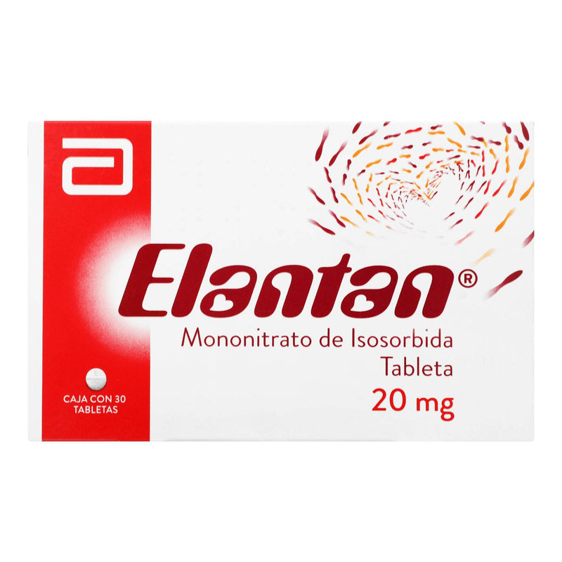 Elantan 20Mg Con 30 Tabletas (Mononitrato De Isosorbida) - WeCare Pharma