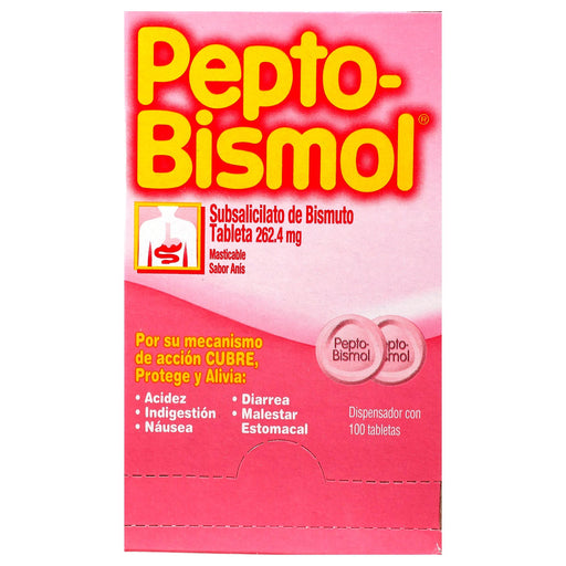 Pepto Bismol Tabletas Caja Con 100 - WeCare Pharma