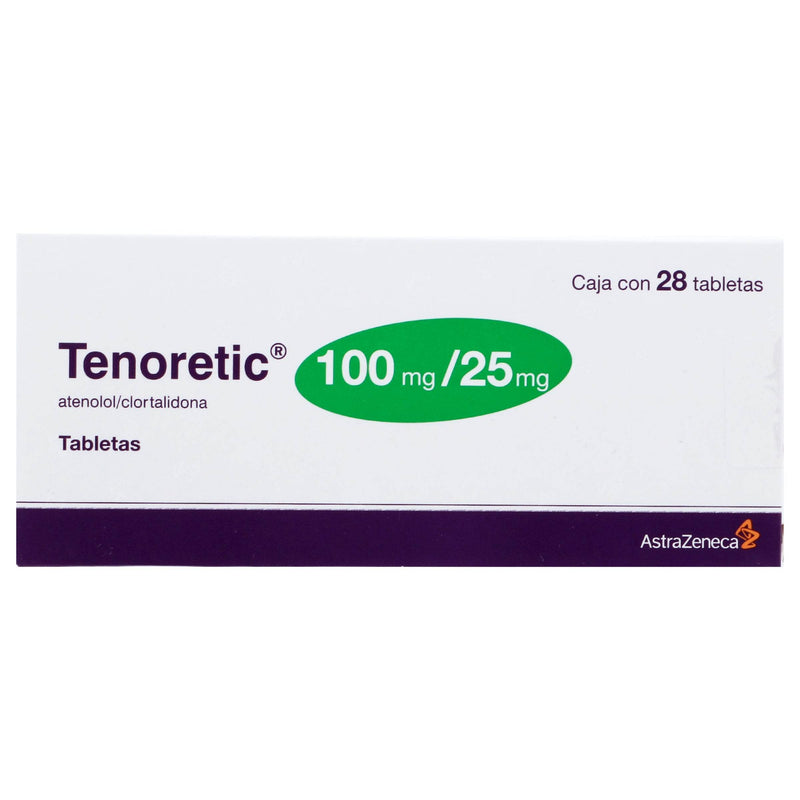 Tenoretic 100Mg/25Mg Con 28 Tabletas (Atenolol/Clortalidona) - WeCare Pharma